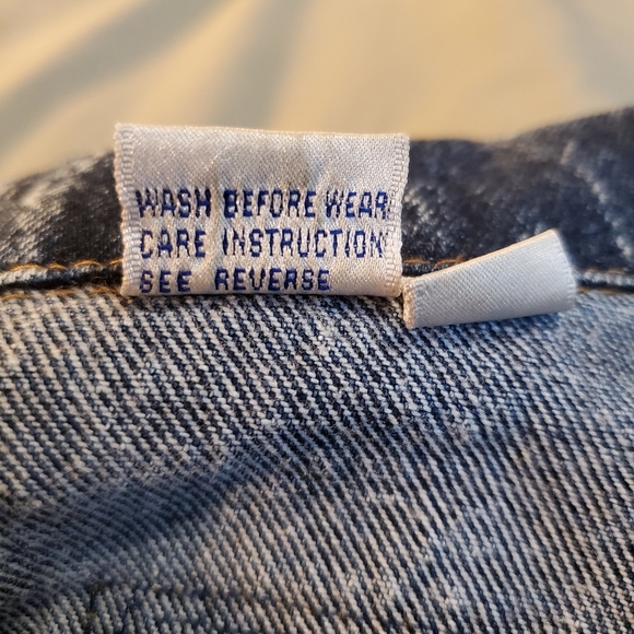 RARE  | Vintage Roglins Acid Wash Bomber Jean Jacket Glitter florals (Size M) - Picture 16 of 16